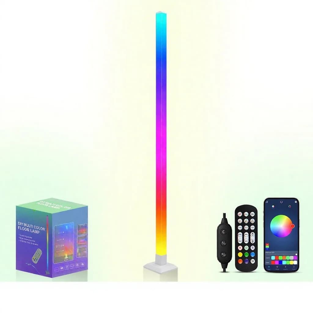 Умна RGB подова лампа със синхронизация с музика и LED светлина с управление чрез приложение