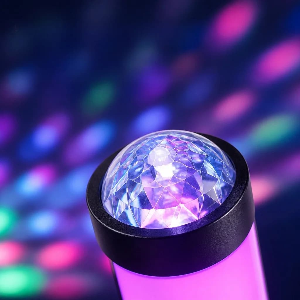 RGB проекционна атмосферна лампа със синхронизиране на музика и дистанционно управление