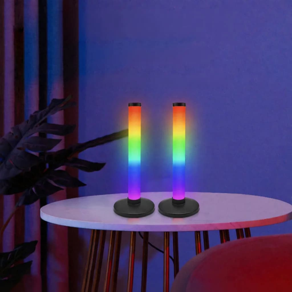 RGB светлина за атмосфера със звукова синхронизация и приложение за бюро