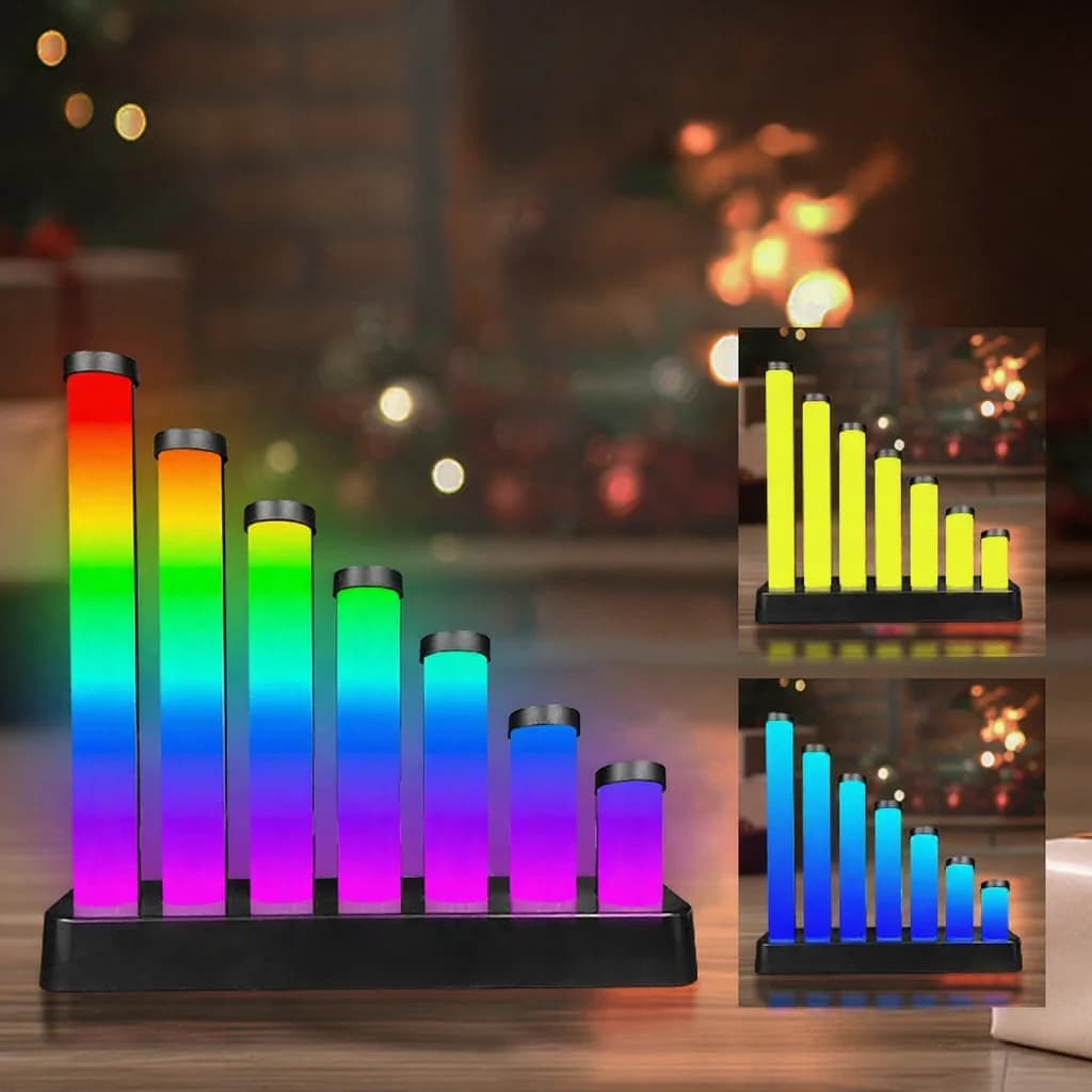 RGB LED настолна лампа с реакция на звук и приложение
