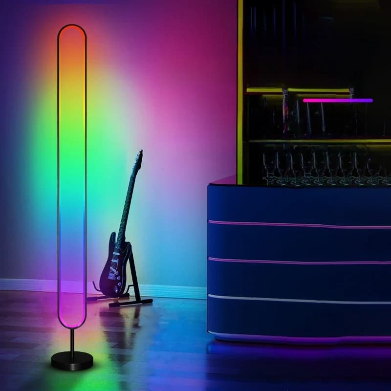RGB LED атмосферен светлинен ефект, активиран от звук, с управление чрез приложение