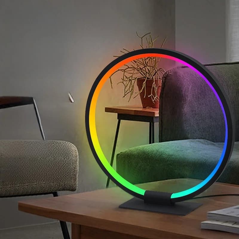 RGB LED нощна лампа за атмосфера със синхронизиране с музика