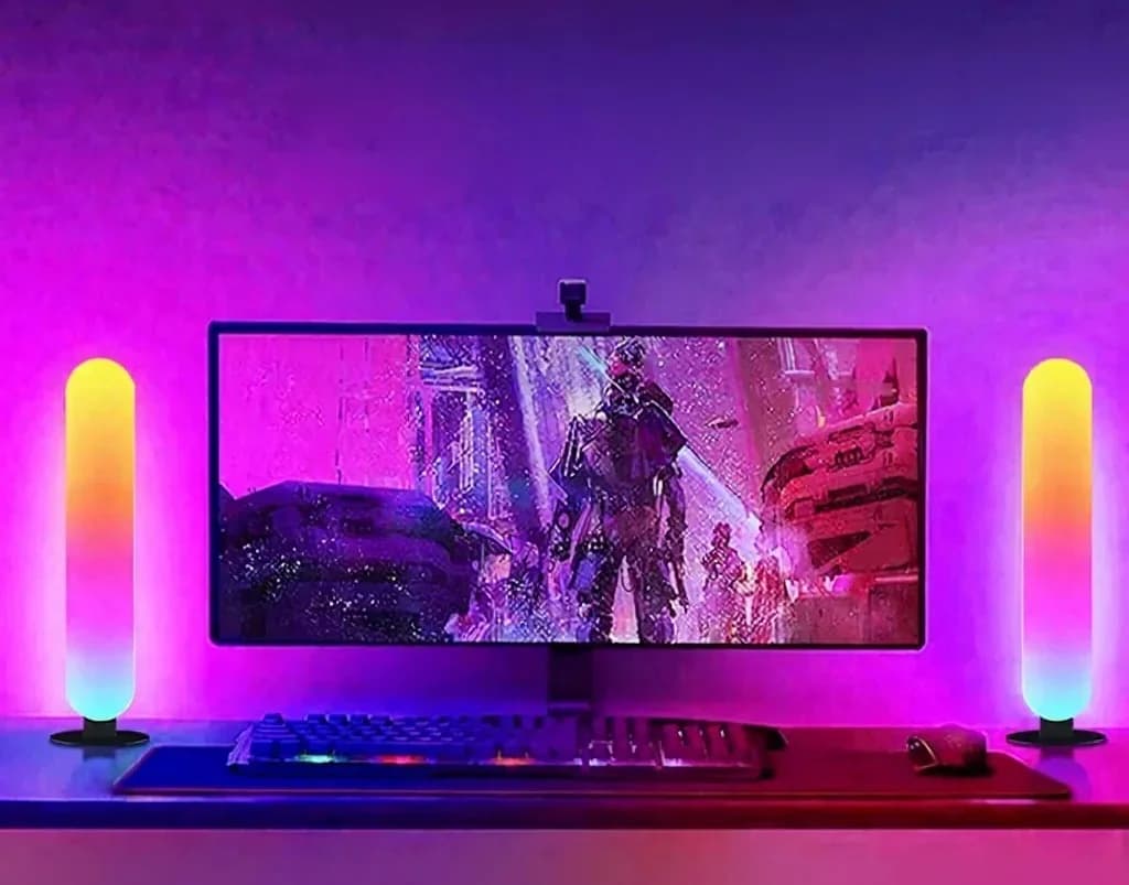 RGB LED атмосферна светлина с Bluetooth синхронизация на музика и управление чрез приложение