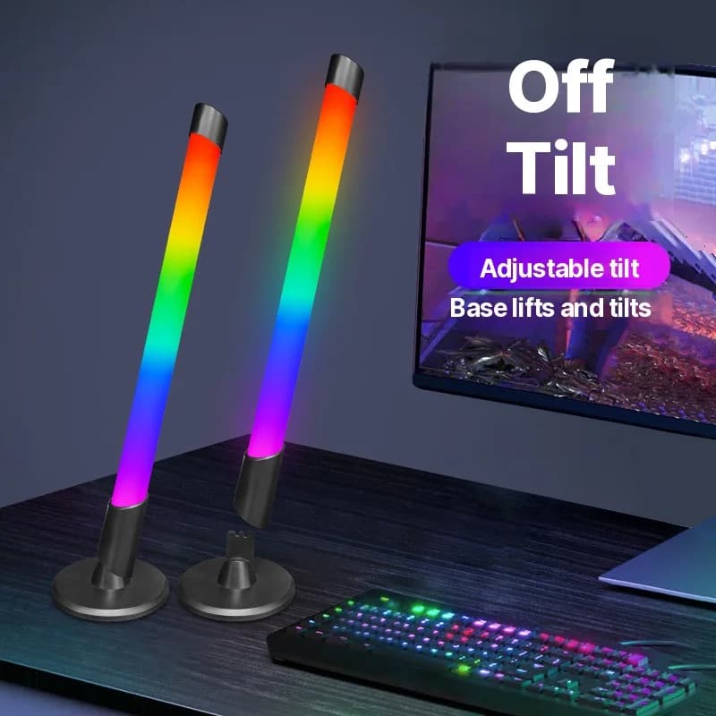 USB RGB атмосферен осветител със синхронизиране с музика за бюро