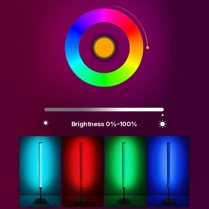 RGB LED настолна атмосферна лампа със синхронизация на музиката и управление чрез приложение