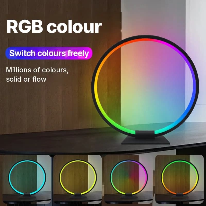 RGB LED нощна лампа за атмосфера със синхронизиране с музика