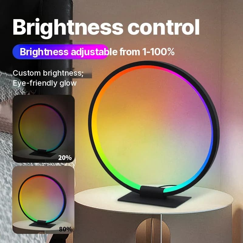 RGB LED нощна лампа за атмосфера със синхронизиране с музика