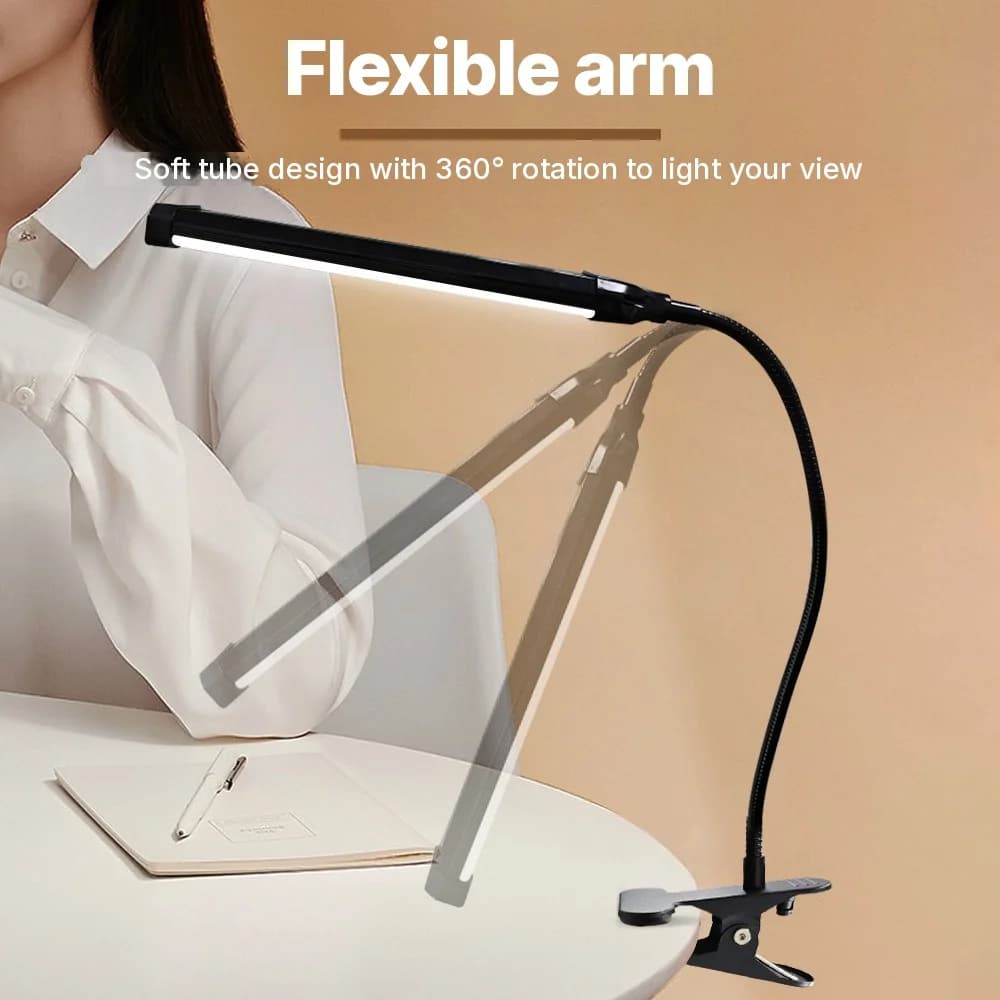 USB LED лампа с щипка за бюро за четене и учене